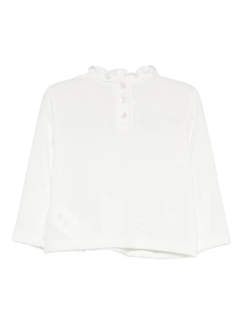 Miss Grant Ruffled Top In White