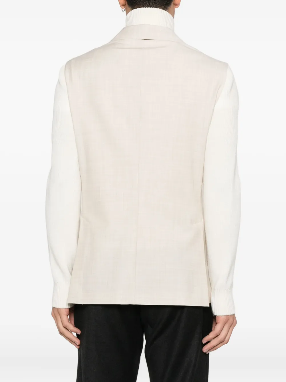 Gran Sasso Blazer met zak en knoop Beige