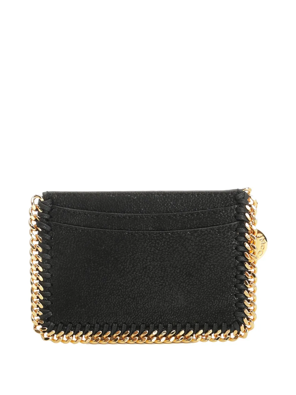 Stella McCartney Pasjeshouder met ketting afwerking en bedel - Zwart