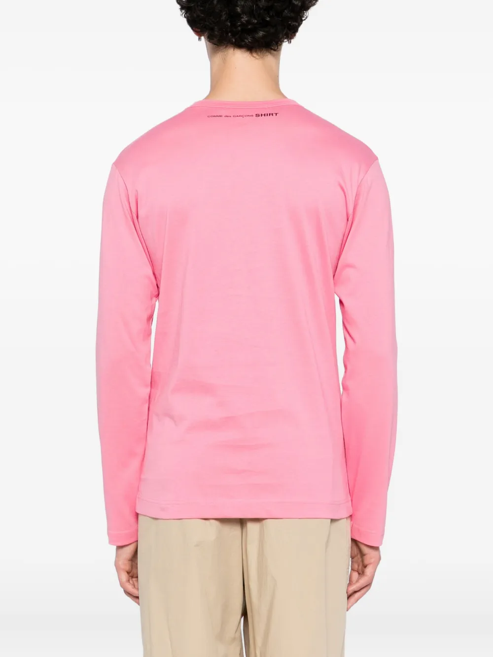 Comme Des Garçons Shirt Katoenen T-shirt Roze