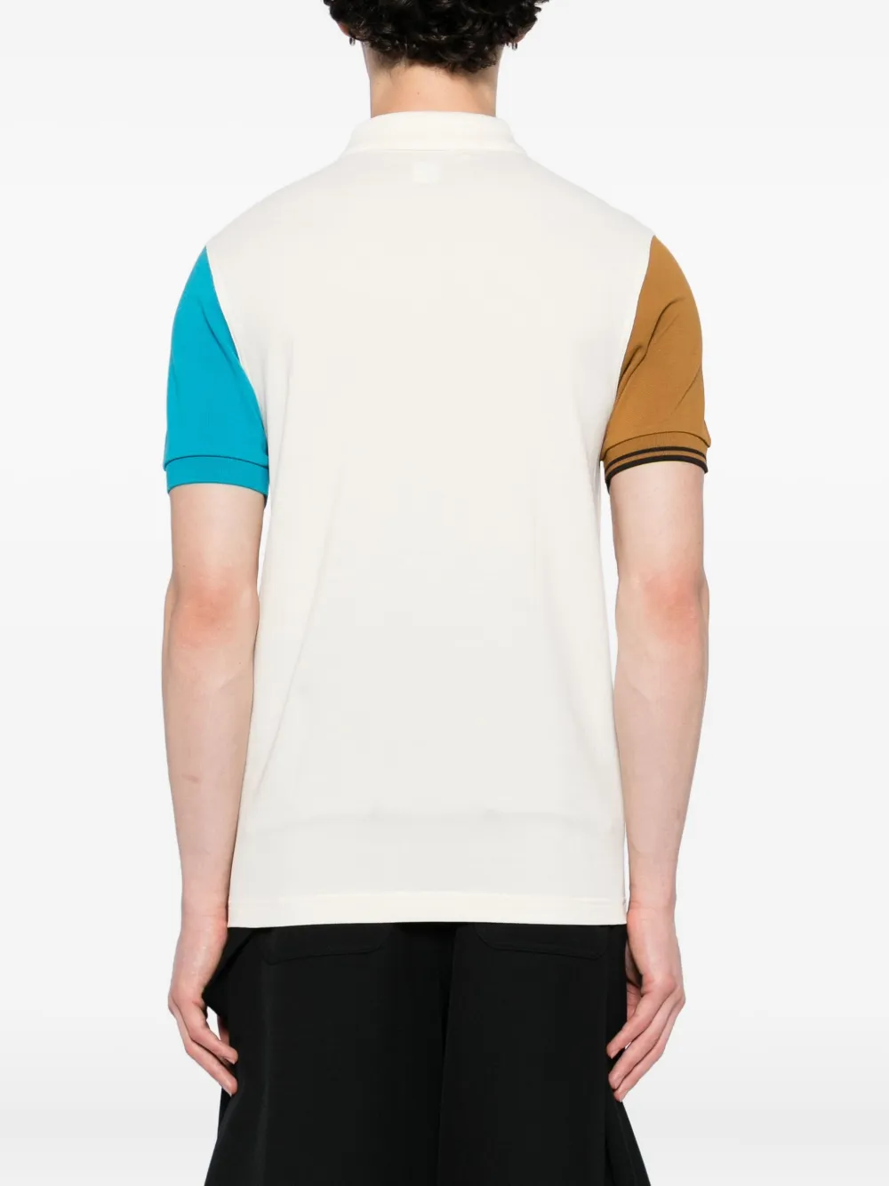 Comme Des Garçons Shirt x Fred Perry poloshirt met colourblocking en korte mouwen Blauw