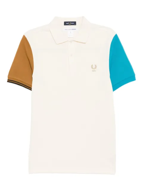 Comme Des Garçons Shirt x Fred Perry colour-block short-sleeve polo shirt