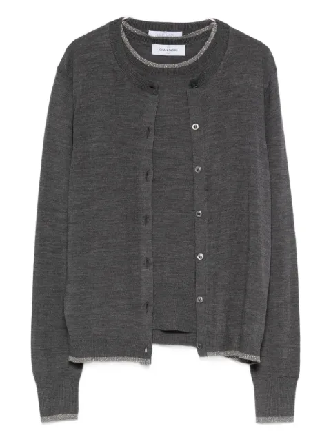 Gran Sasso button-fastening cardigan set