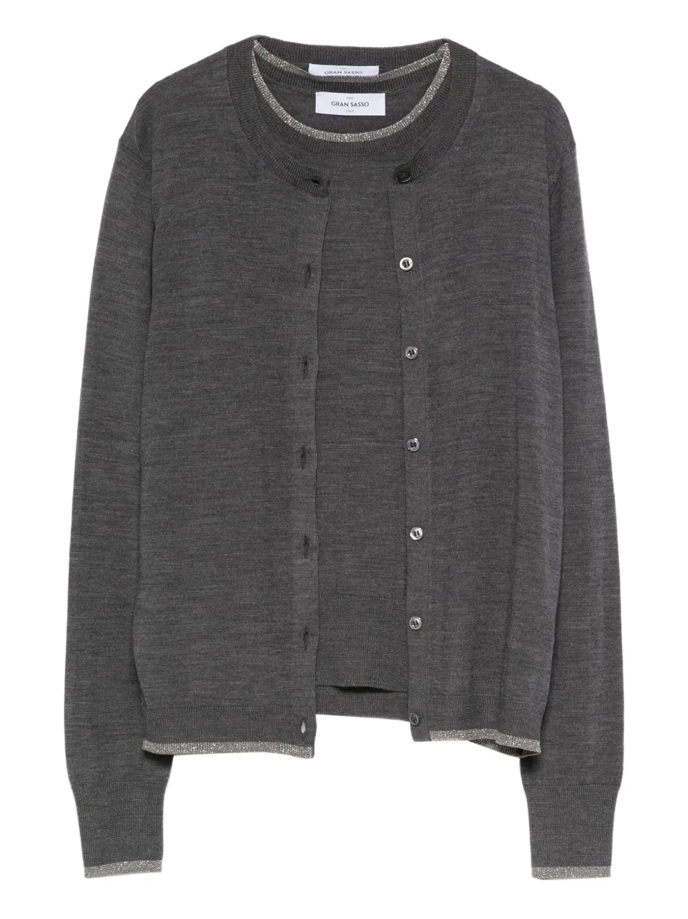 Gran Sasso set de dos cárdigan con botones | gris | Image 1