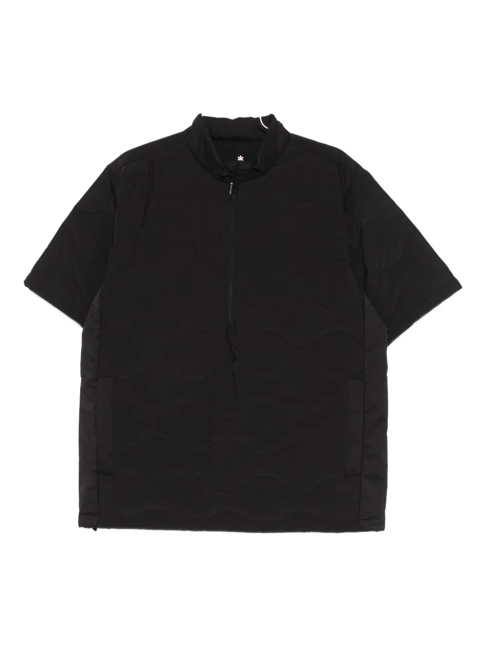 Snow Peak Zip-up Sweater In Black