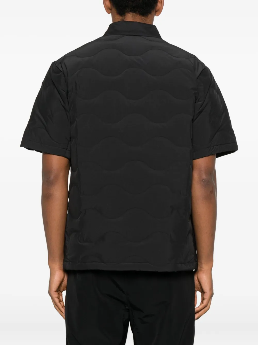 Snow Peak Zip-up Sweater In Black