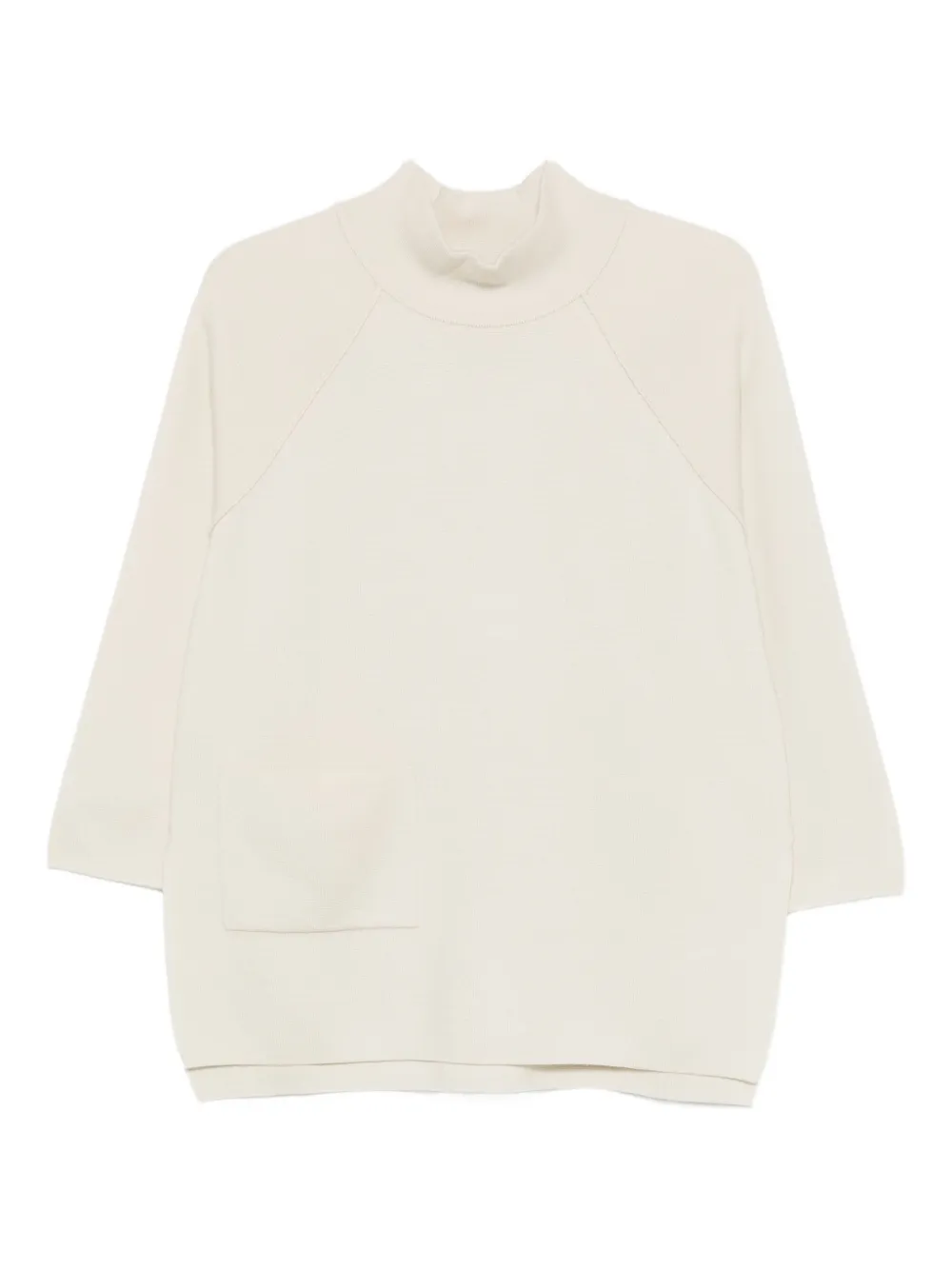 Gran Sasso funnel-neck sweater - Nude