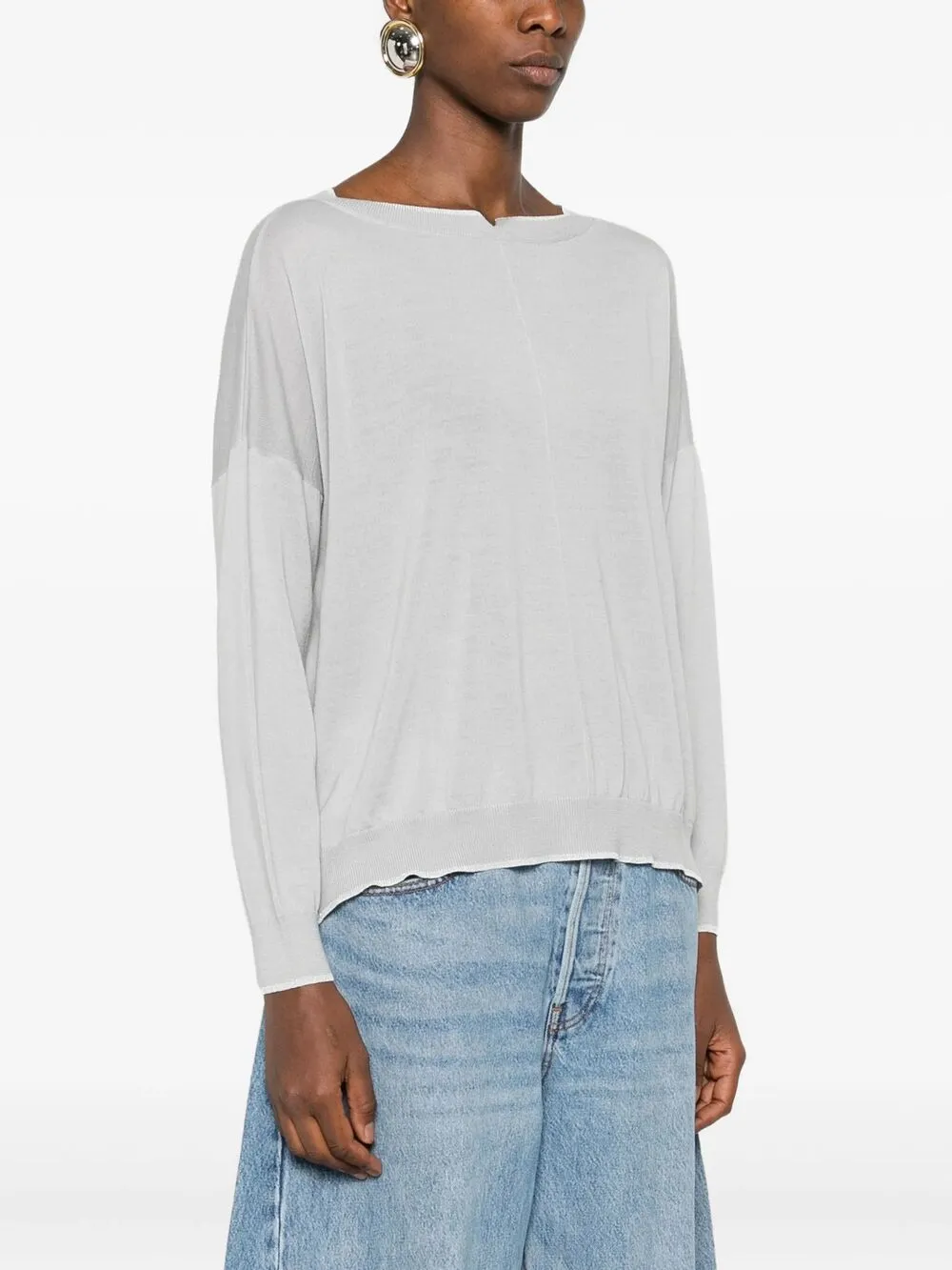 Gran Sasso T-shirt met ronde hals Grijs
