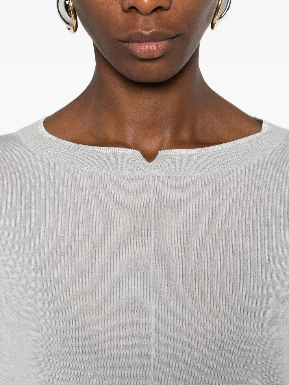 Gran Sasso T-shirt met ronde hals Grijs