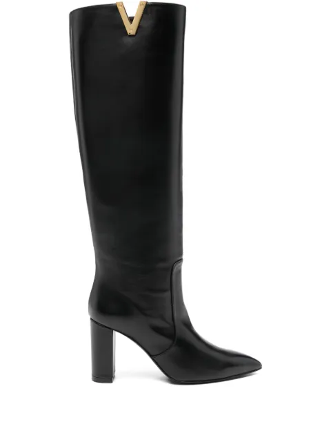 Via Roma 15 85mm leather boots