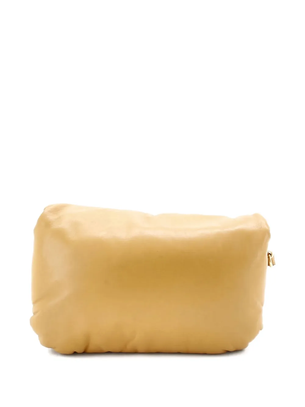 Pre-owned Loewe Goya Puffer Bag Leather Mini Shoulder Bag In Neutral