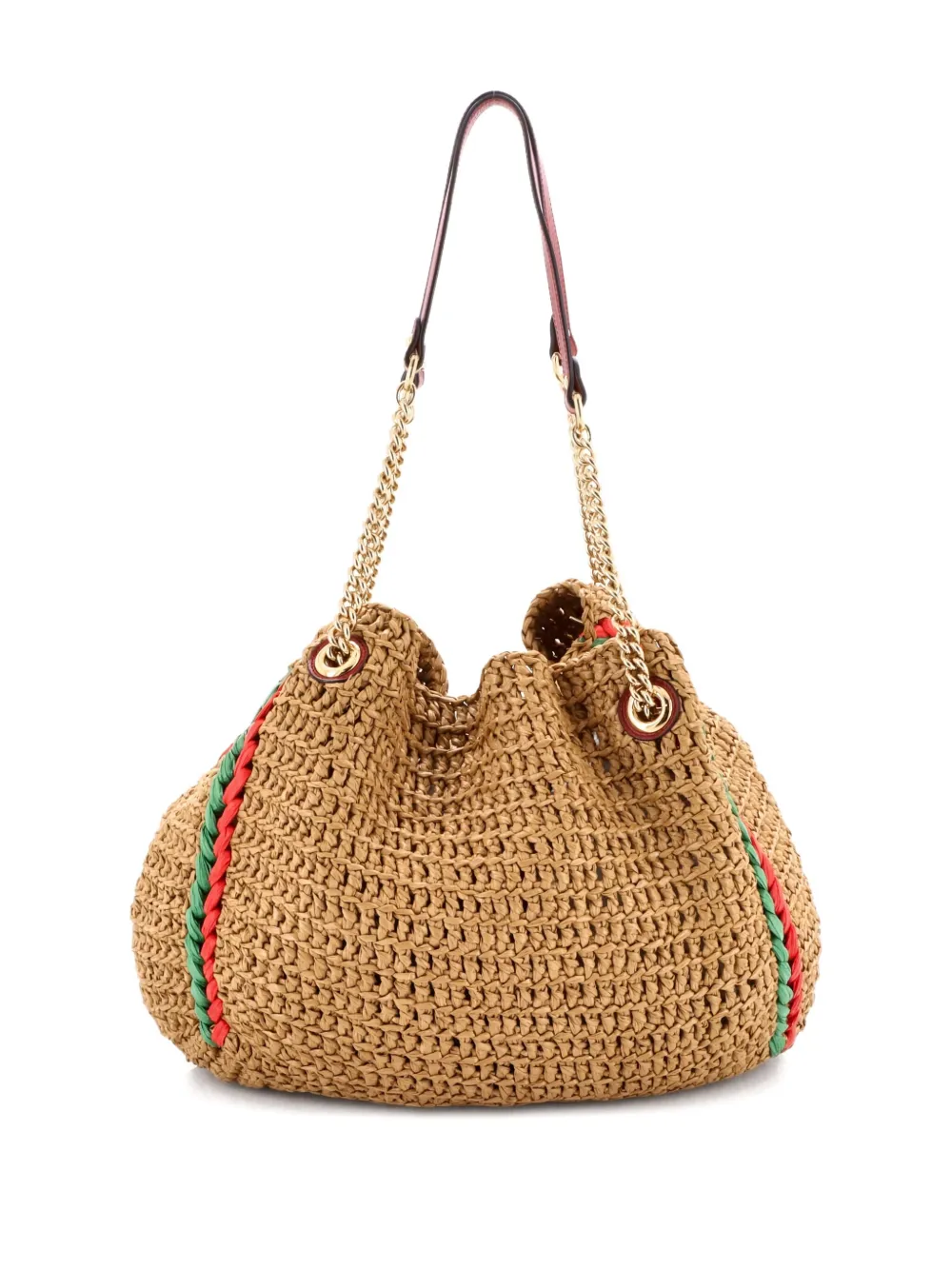 Gucci Pre-Owned 2015-2025 GG Marmont Chain Raffia Large tote bag | Pre-Owned | Image 2