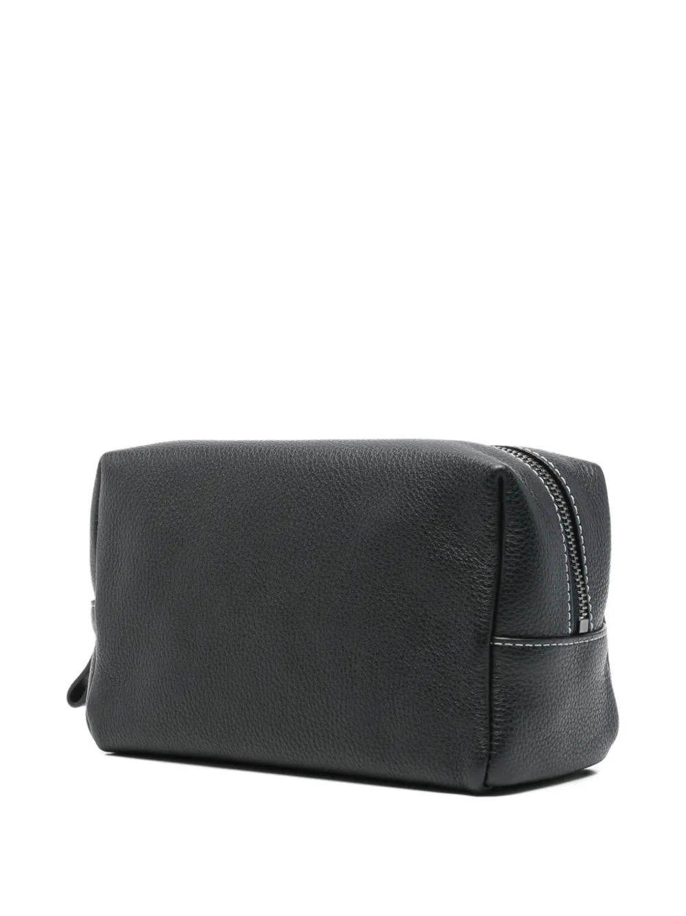 Giorgio Armani Leren toilettas - Blauw