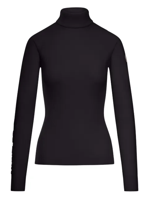 Moncler Grenoble roll-neck logo-patch sweater