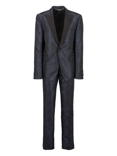 John Richmond Vintage button-fastening pattern suit