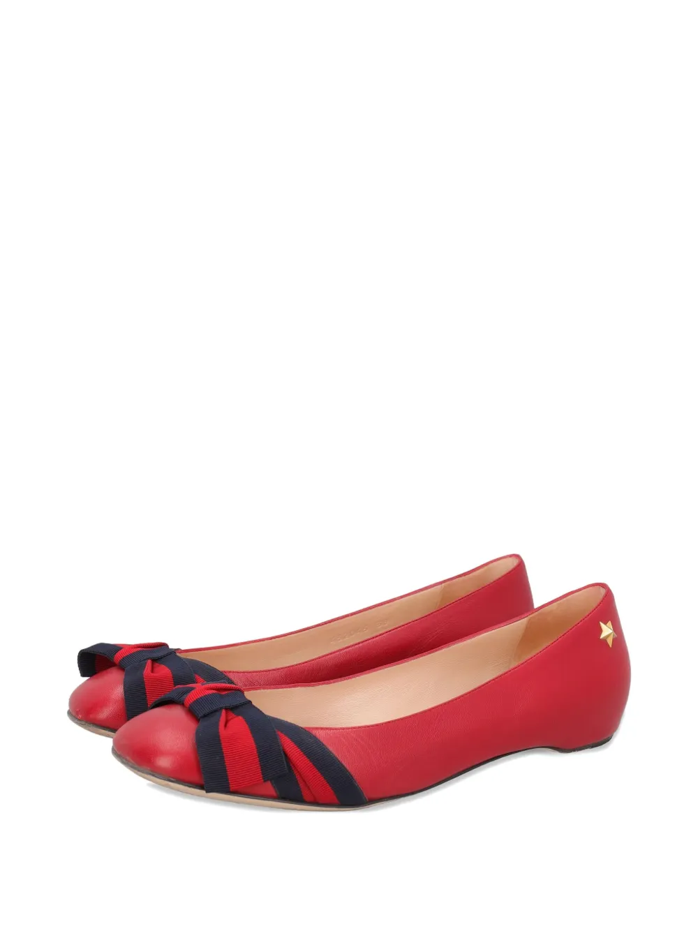 Gucci Pre-Owned Ballerina's met striksluiting - Rood