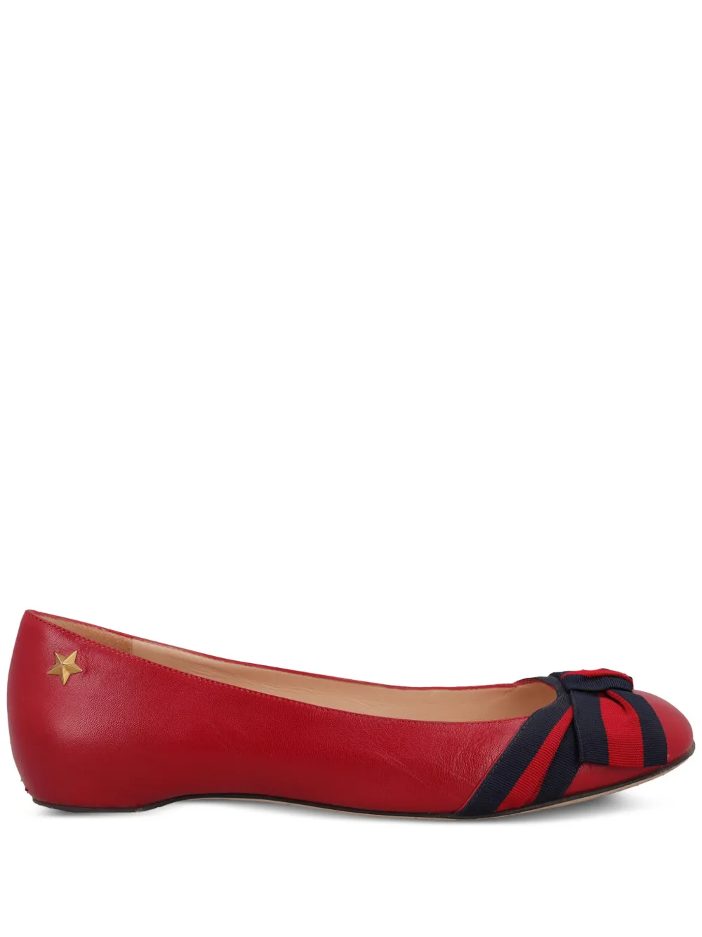 Gucci Pre-Owned flats con moño | rojo | Image 1