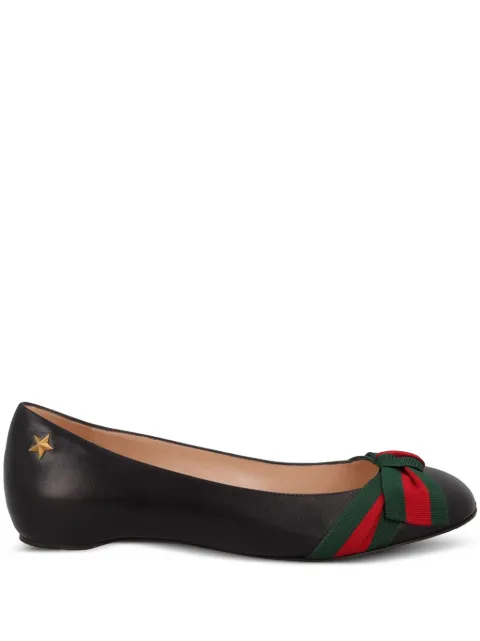 Gucci Pre-Owned bow-detail ballet flats