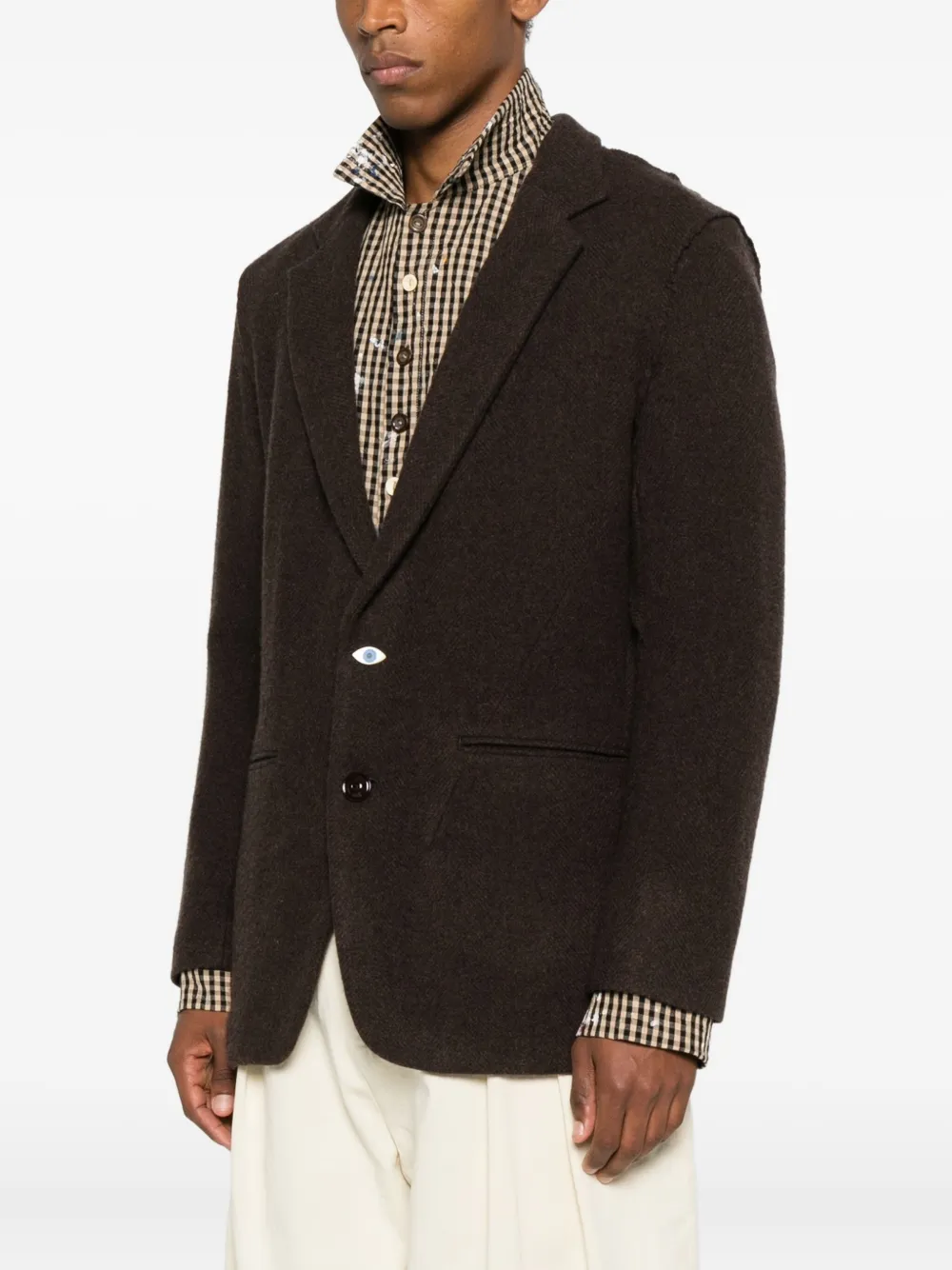 Undercover Blazer met enkele rij knopen Bruin