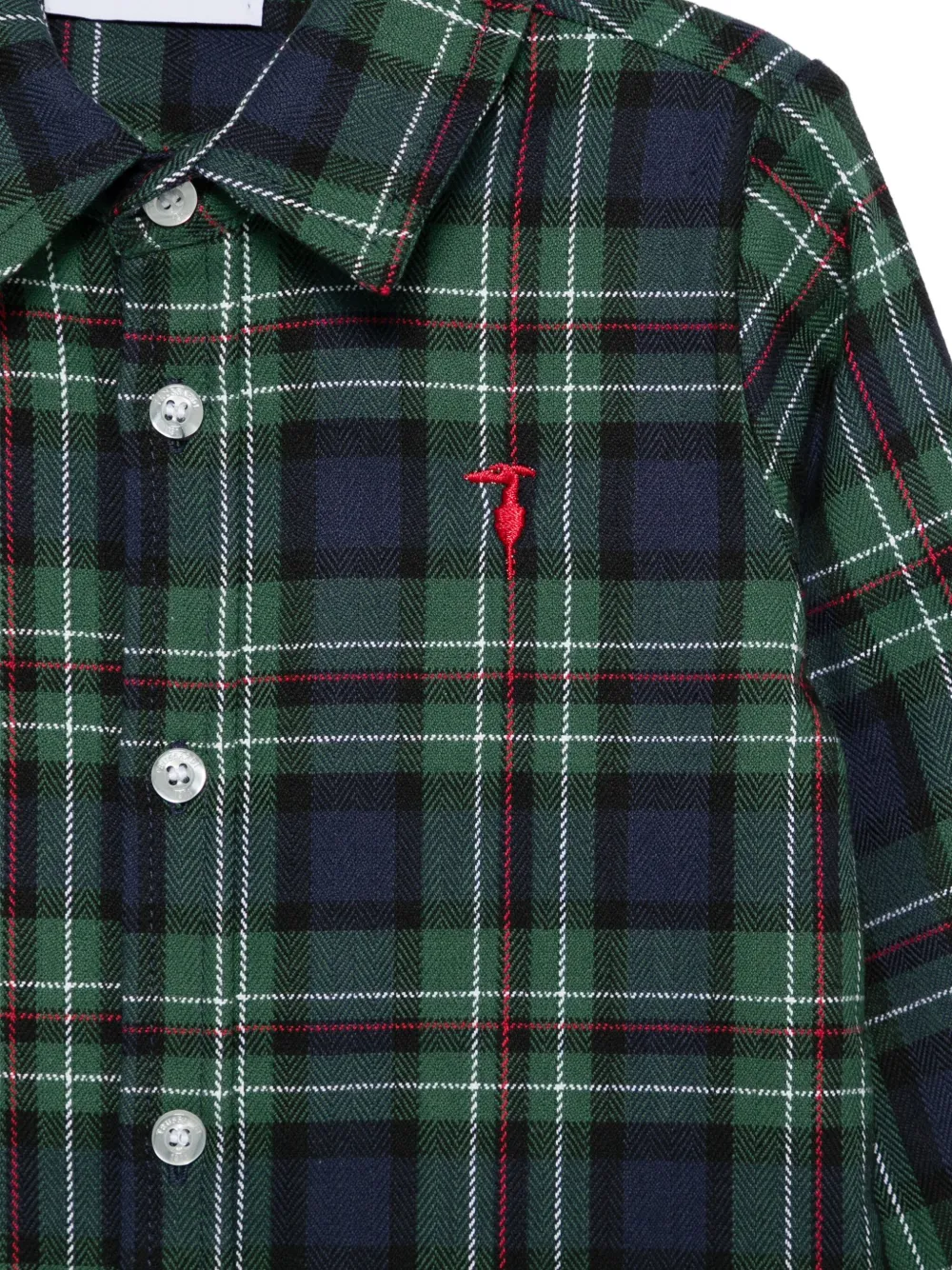 TRUSSARDI JUNIOR Shirt met borduurwerk Groen