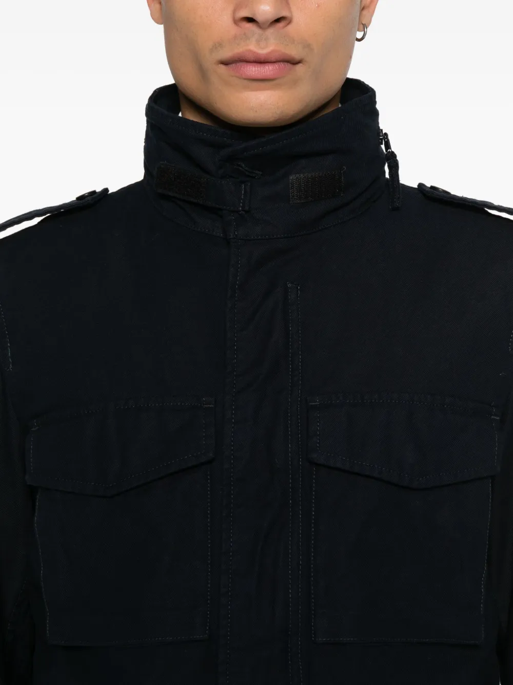 ASPESI Jack met trekkoord Blauw