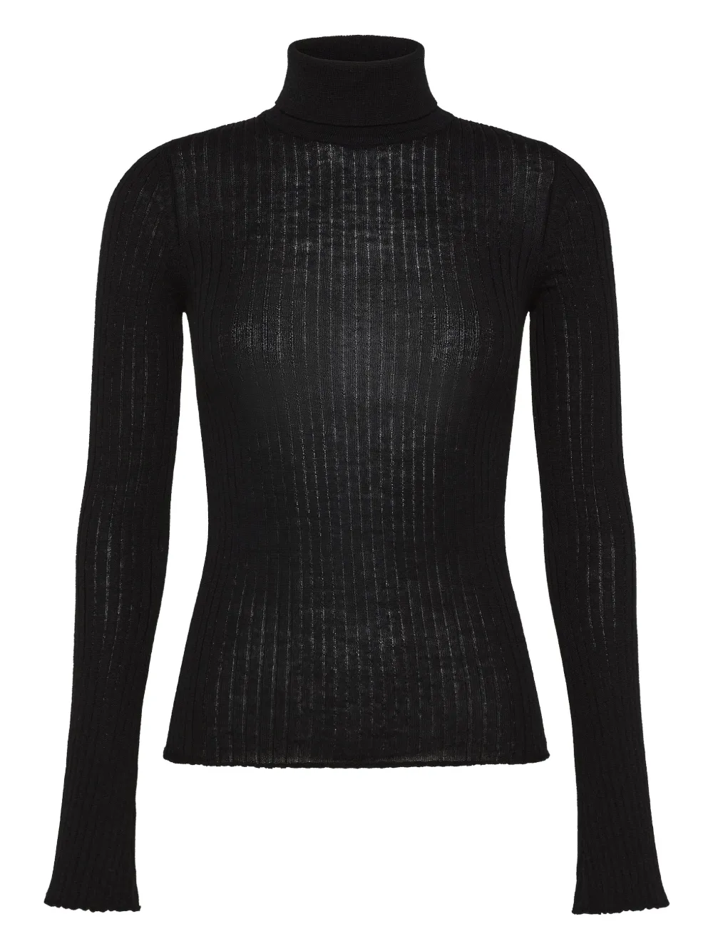 Cruna Ribbed Corinne Sweater In Black