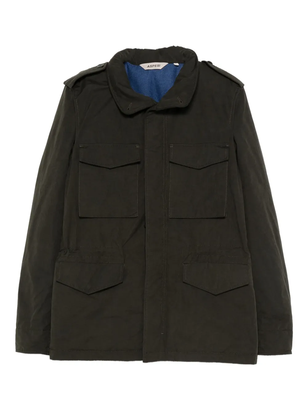 ASPESI flap-pockets collared jacket | Green | Image 1