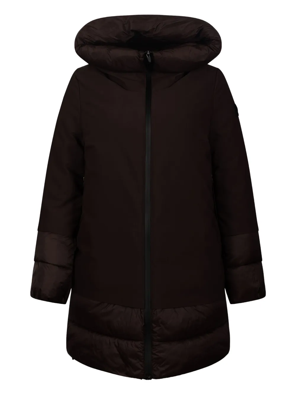 Canadian Hooded Padded Coat In Black