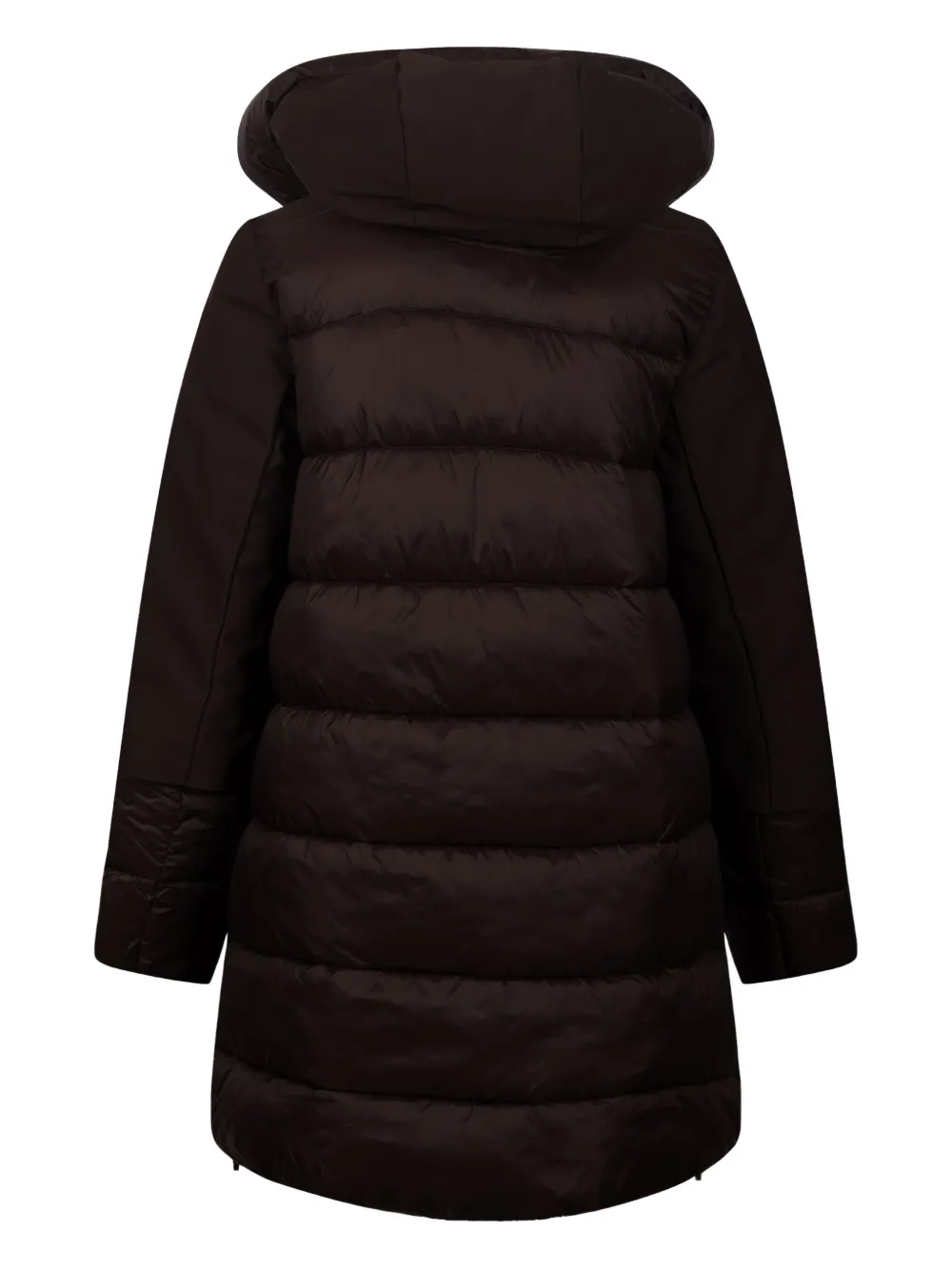 Canadian Hooded Padded Coat In Black