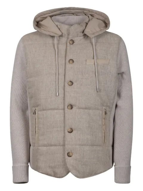 Gran Sasso hooded button jacket 