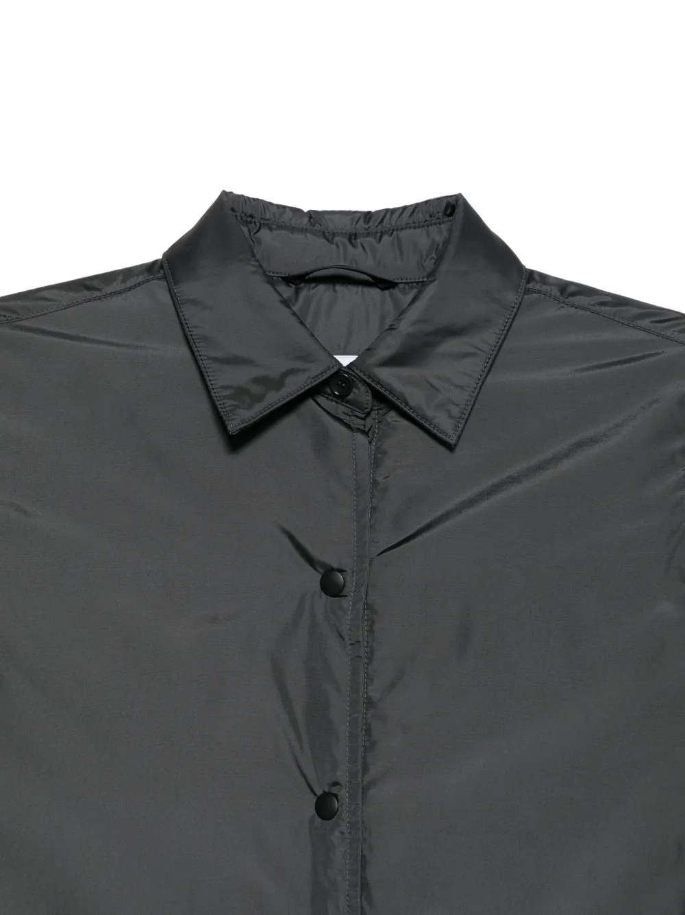 ASPESI Gewatteerde blouse met drukknoopsluiting Grijs