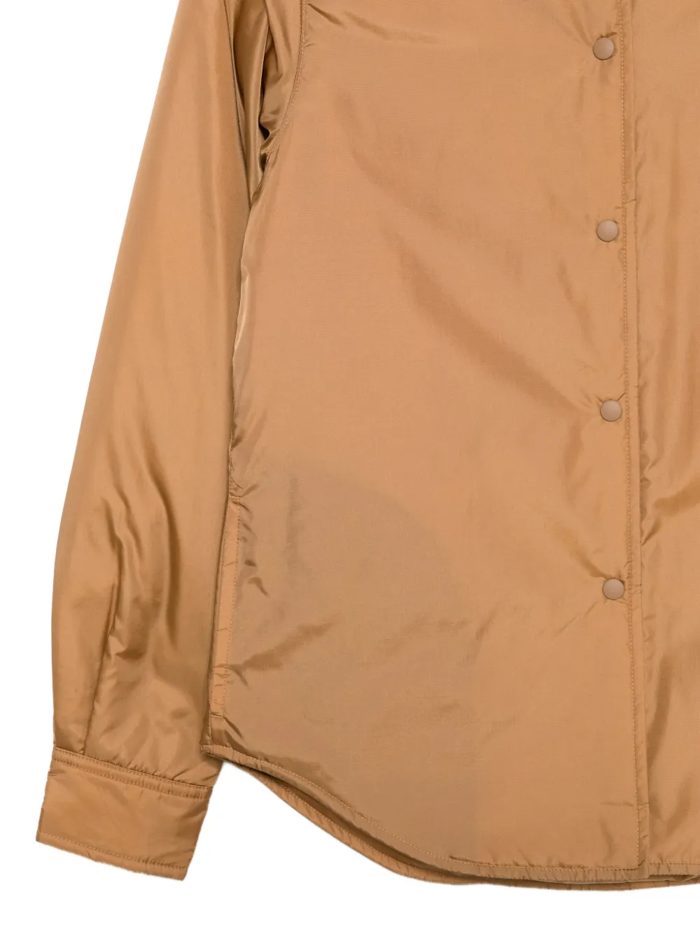 ASPESI Gewatteerde blouse met drukknoopsluiting Beige