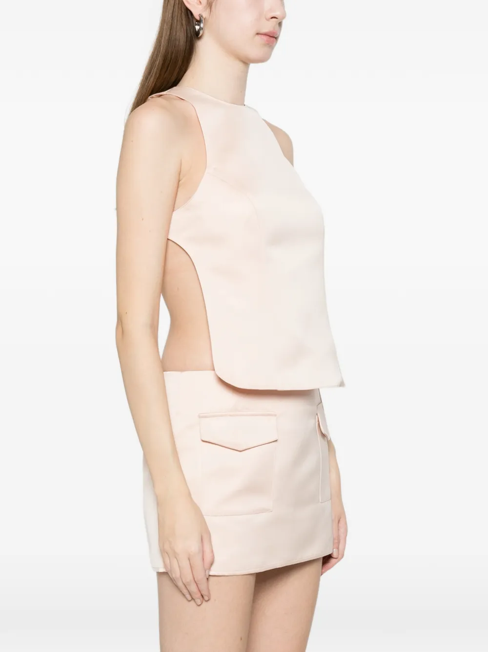  Alfie Backless Blouse - Pink 