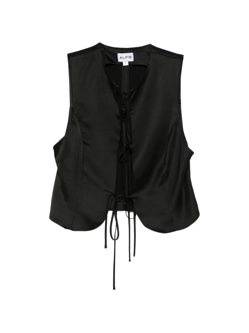 ALFIE Neda tie-up top - Nero