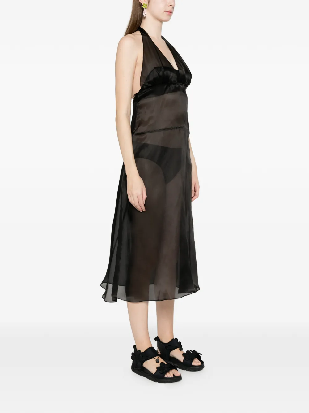  Alfie Lilly Halter Midi Dress - Black 
