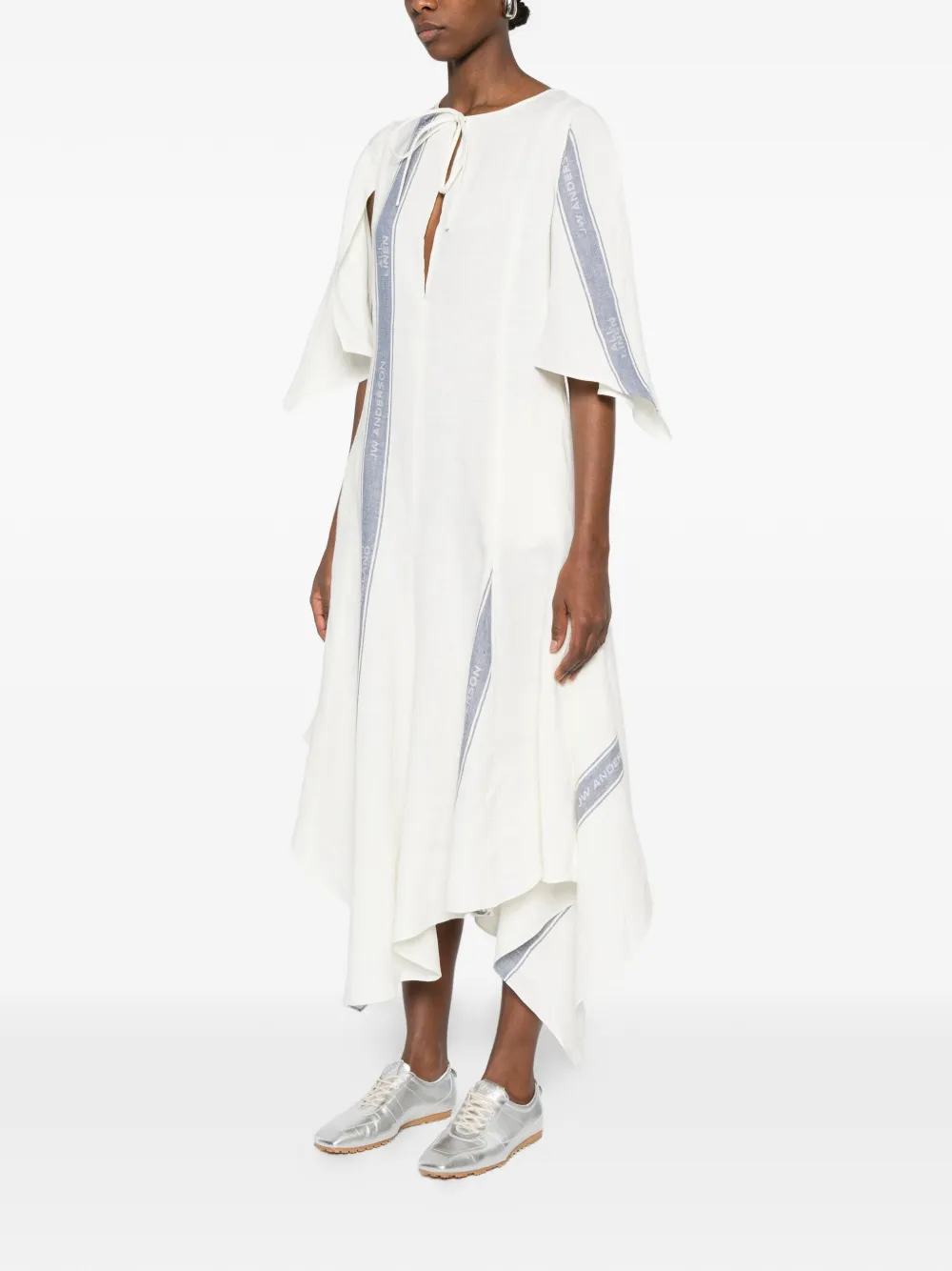 JW Anderson Jurk met asymmetrische afwerking Wit