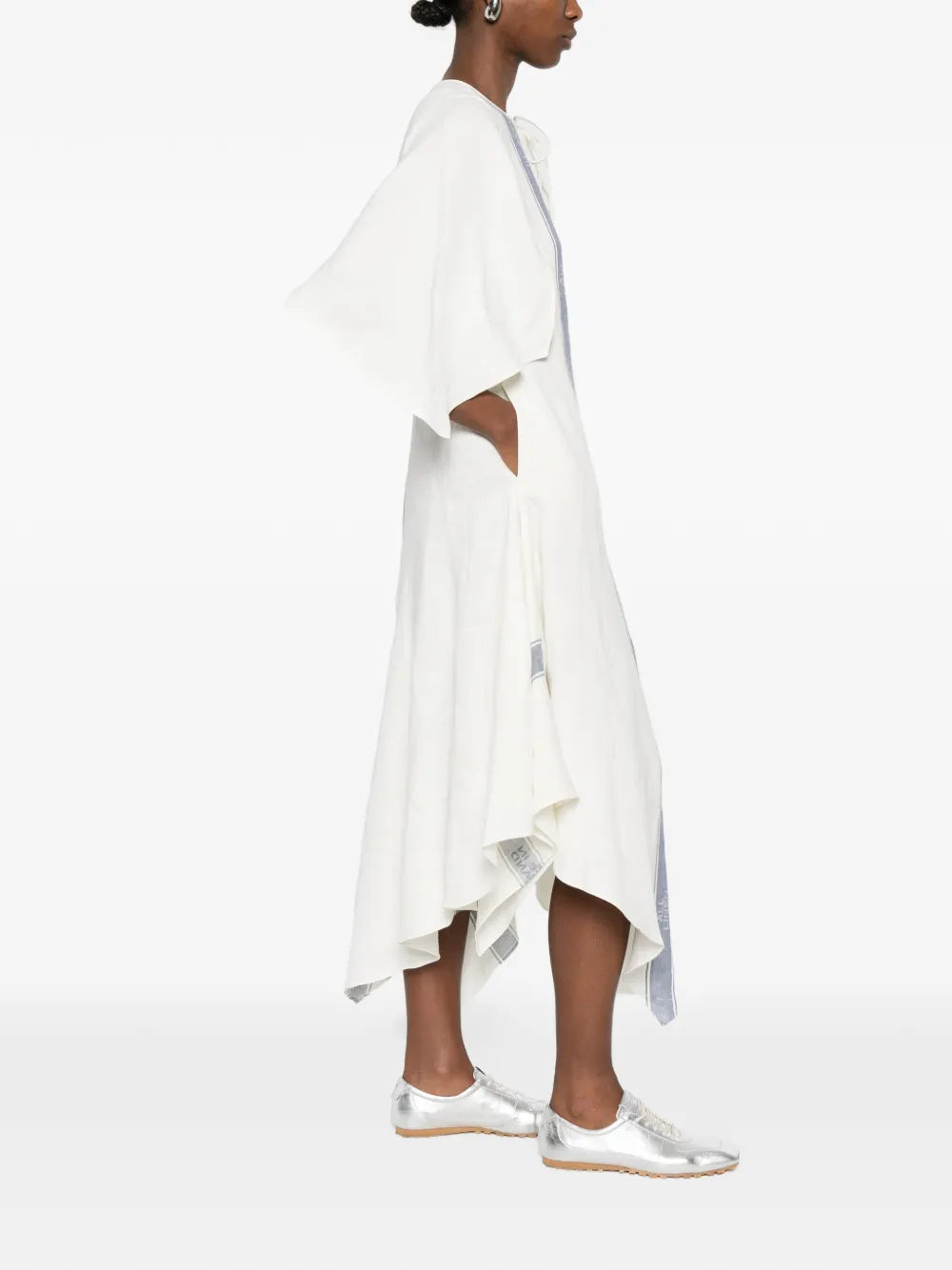 JW Anderson Jurk met asymmetrische afwerking Wit