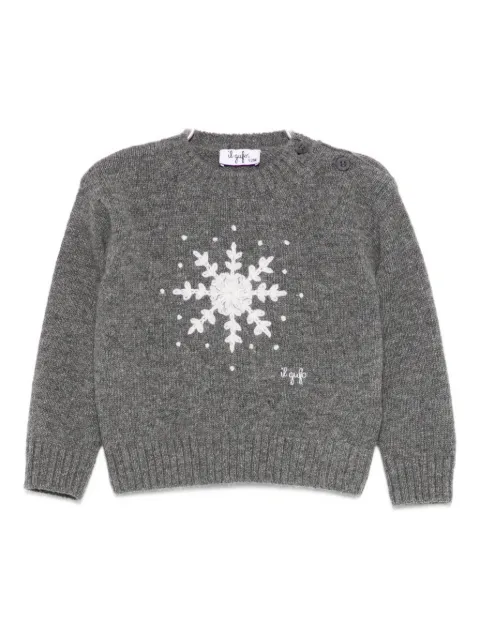 Il Gufo snowflake button blouse
