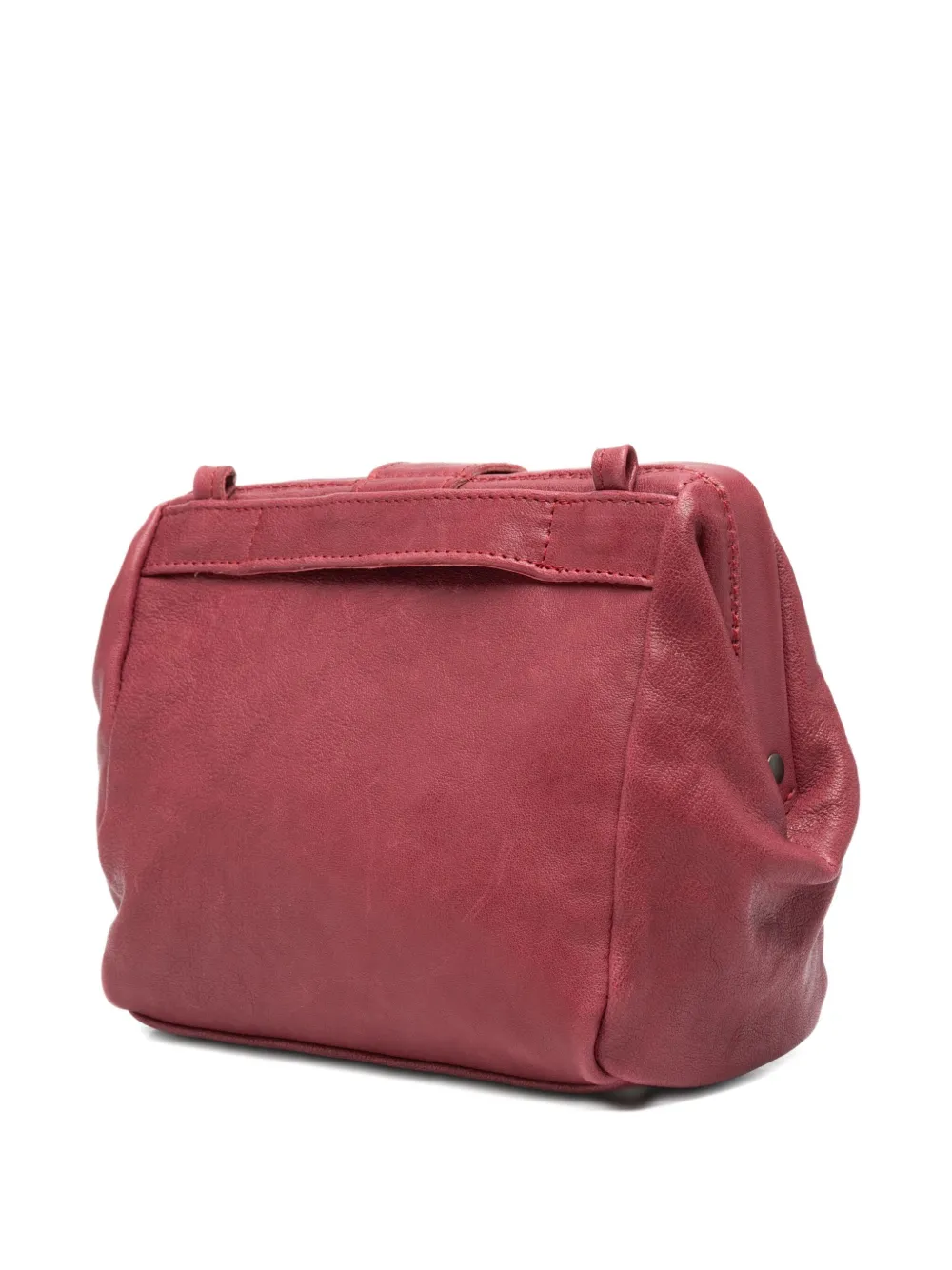 Sommet Leather Cross Body Bag In Purple