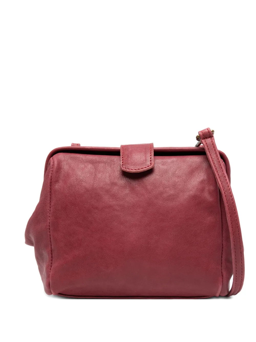 Sommet Leather Cross Body Bag In Purple