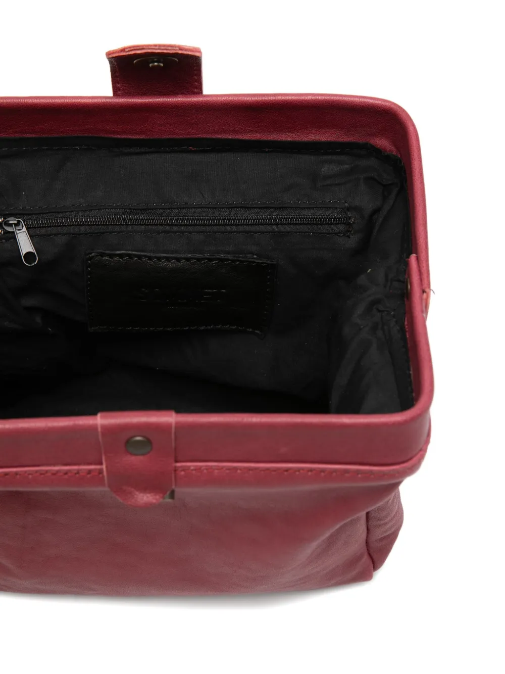 Sommet Leather Cross Body Bag In Purple