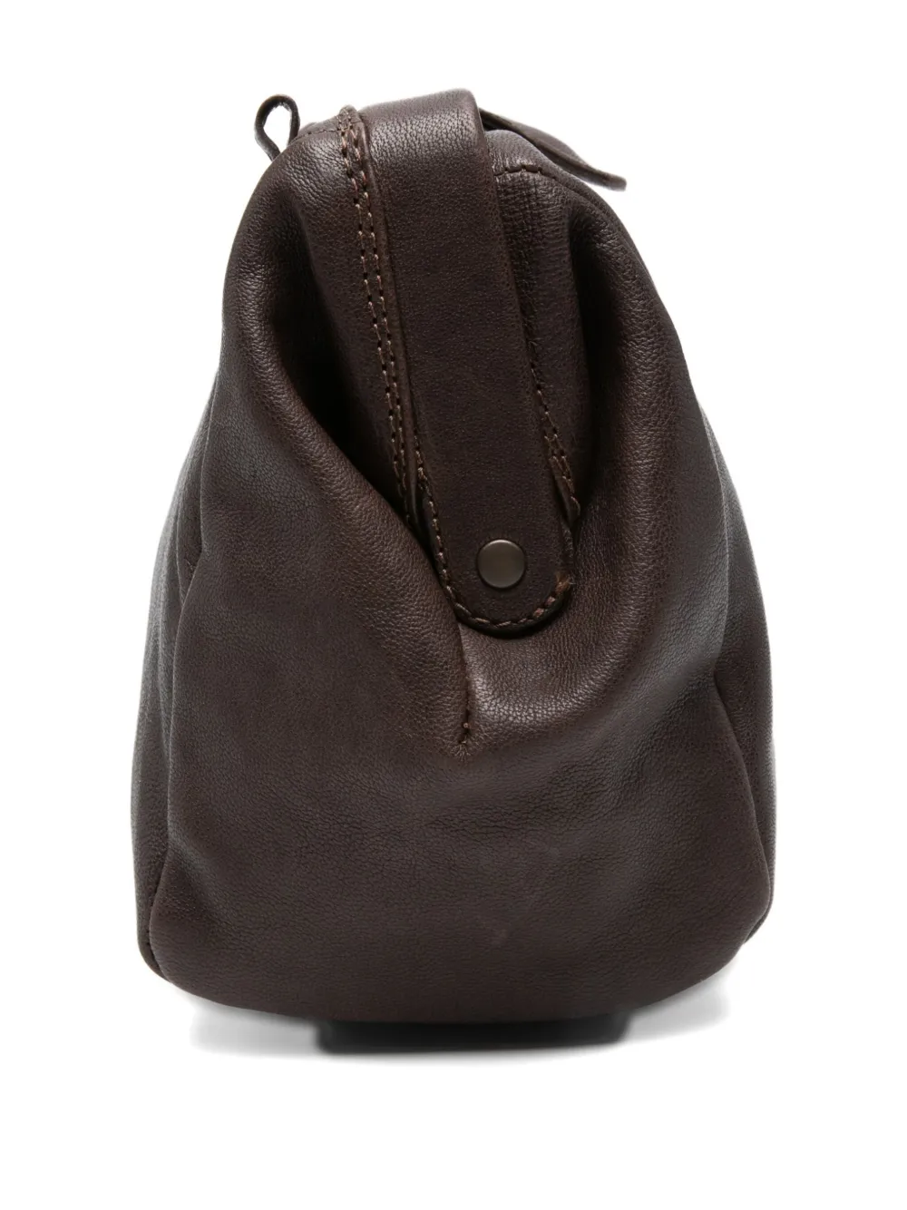 Sommet Leather Cross Body Bag In Brown
