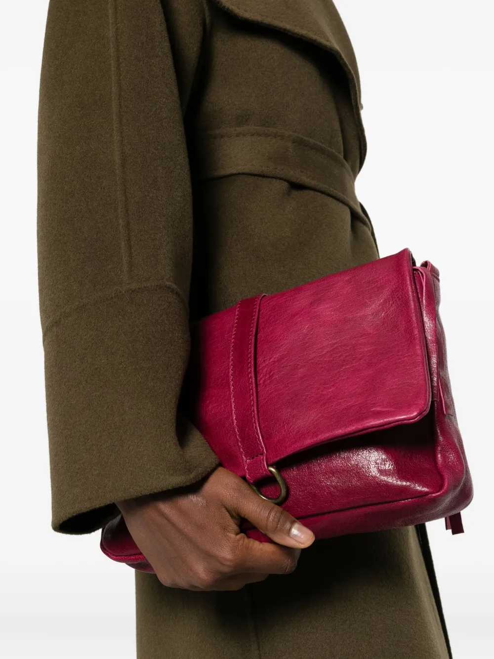 Sommet D-ring Cross Body Bag In Purple