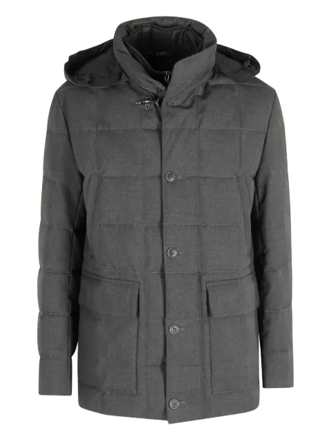 Fay removable hood canvas jacket