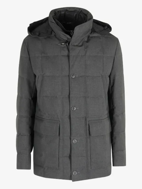 Fay removable hood canvas jacket