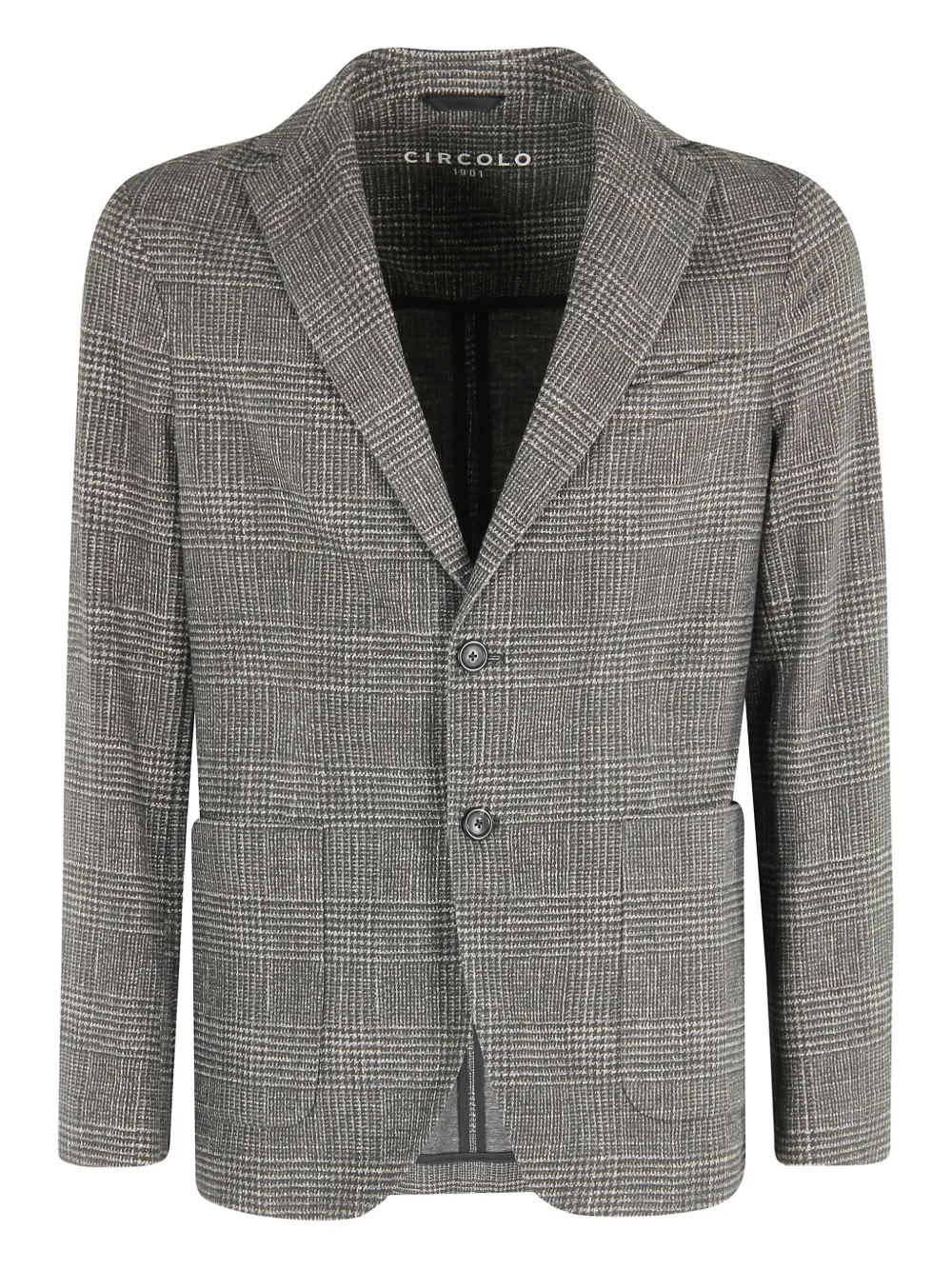 Circolo 1901 check pattern jacket | Grey | Image 1