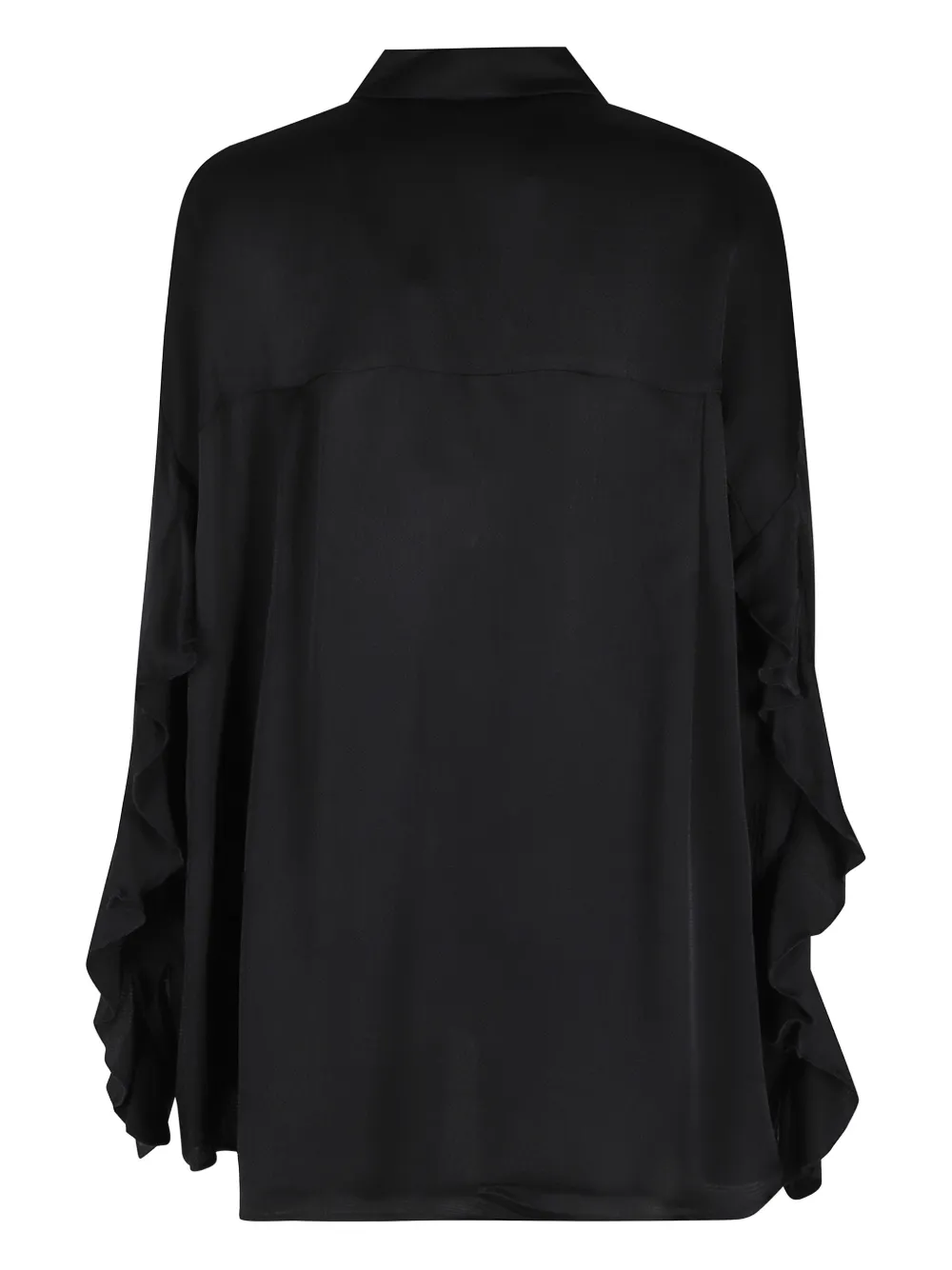 Essentiel Antwerp ruffled Ilorin top - Zwart
