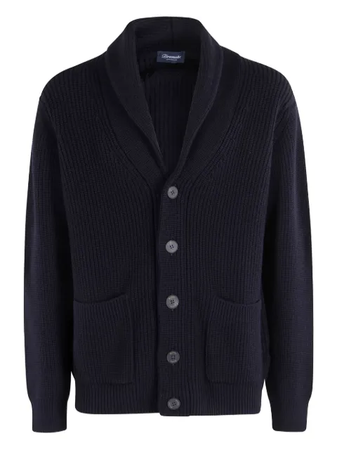 Drumohr cárdigan con cuello esmoquin