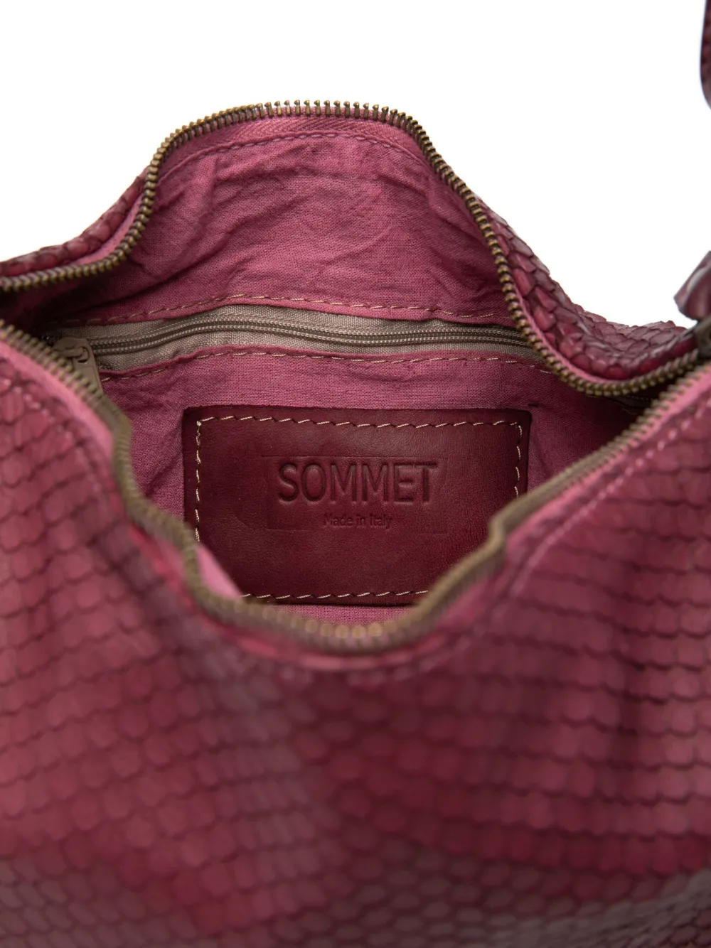 SOMMET Shopper met textuur Paars