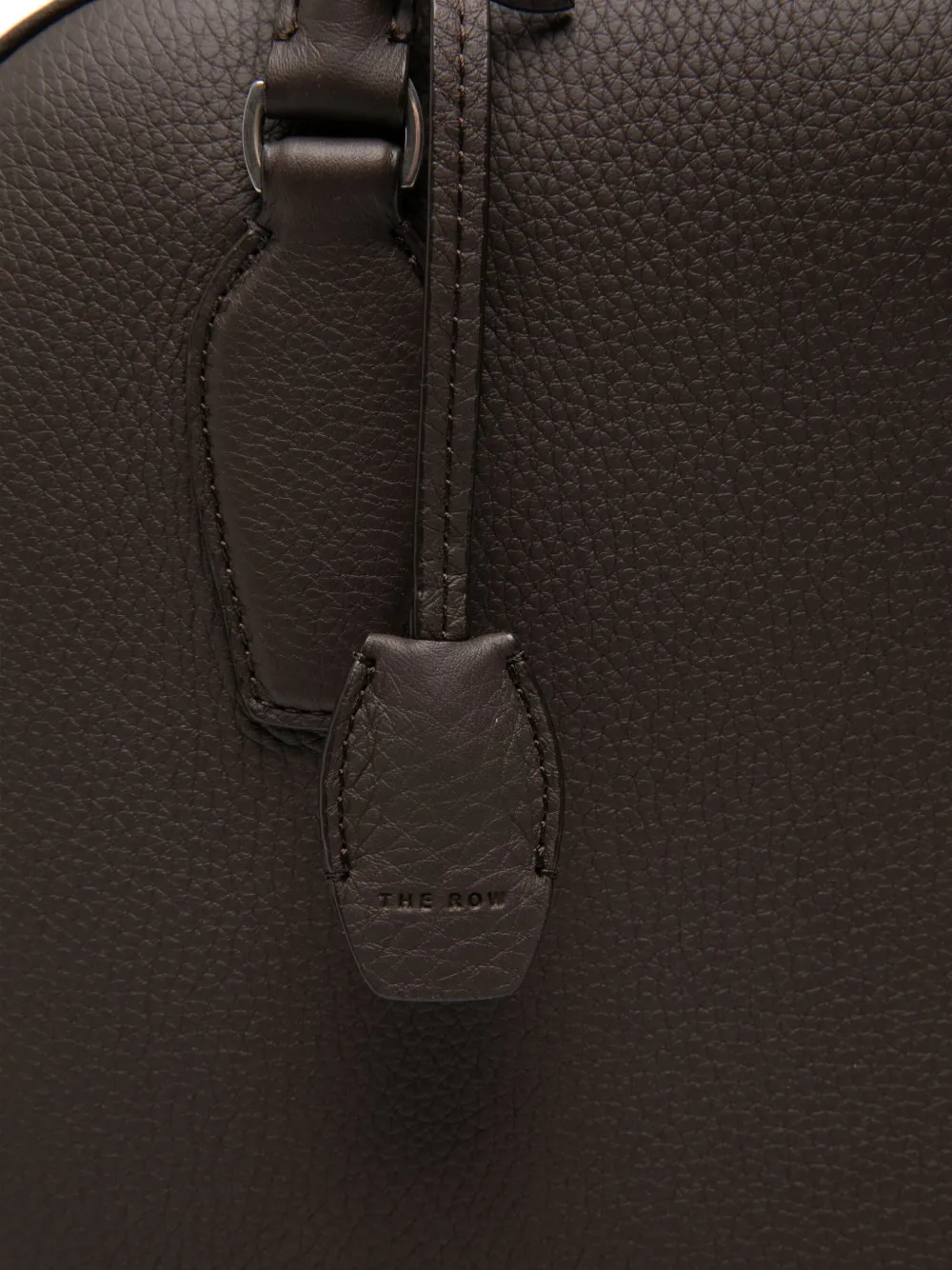 The Row India 12 shopper met handvat Bruin